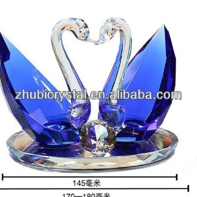 k9 high quality crystal swan souvenirs gifts wedding favors for