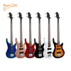 Professional china factory custom made cheap price white bass guitar 4 string