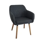 Fabric Cover Upholstery Sofa Chair, Home Living Room Dining Chair