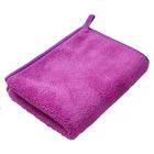 Kitchen Hand Towel Dish Cleaning Cloth With Hanging Loop, Super Water Absorption Double Coral Fleece Towel Random Color