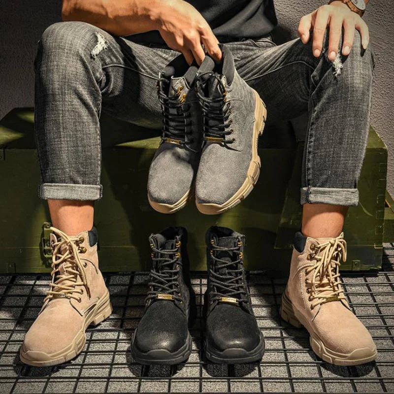 Best Selling New Fashion Martin Shoes Mens Casual Leather Boots High-top Military Boots, Black,grey
Best Selling New Fashion Martin Shoes Mens Casual Leather Boots High-top Military Boots, Black,grey