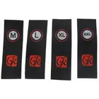 Customized size/demension wovel label tags