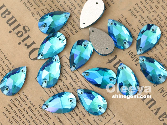 waterdrop Aquamarine AB sew on rhinstone.jpg