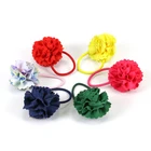 Cute kids custom printed no crease children girls bulk wholesale elastic hair ties, elastic hair ties with balls