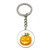 New Product Halloween Pumpkin Key Chain Jewel Time Deluxe Design Metal Key Chain For Festival Gift