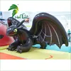 Hot Selling Amazing Decoration Custom Made Inflatable Cartoon Black Dragon