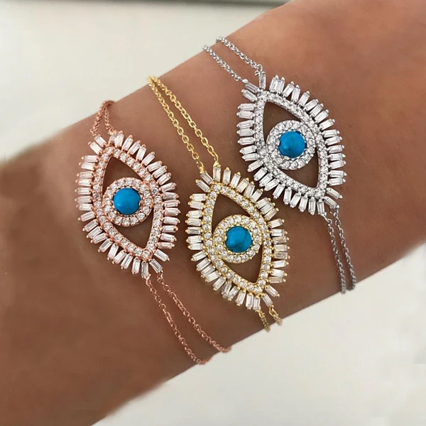 fashion jewelry double link chain Lucky symbol charm rectangle cubic zirocnia blue turquoise female jewelry bracelet, Blue black
fashion jewelry double link chain Lucky symbol charm rectangle cubic zirocnia blue turquoise female jewelry bracelet, Blue black