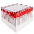 Red non activator vacuum blood collection heparin tube