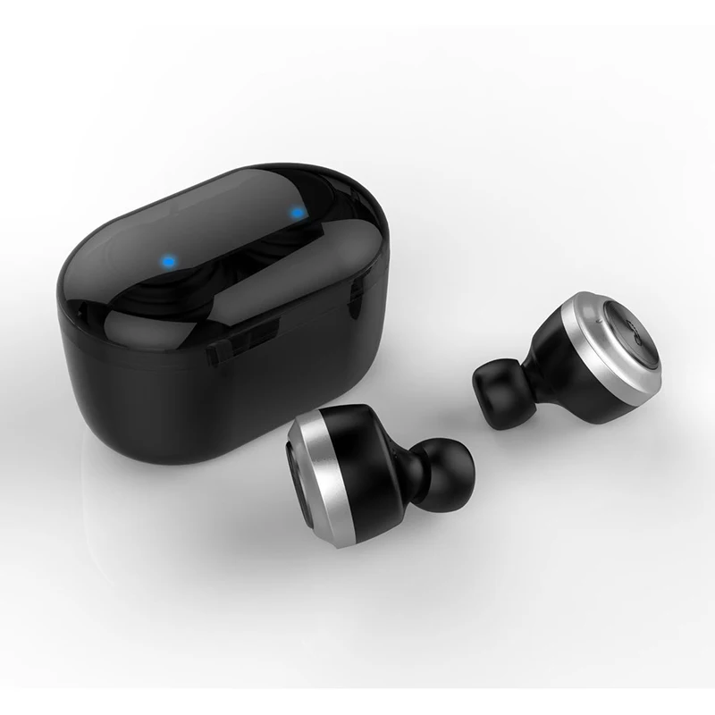 Built-in Portable mini charging case BT 5.0 earbuds button type in pocket blue tooth earphone - ANKUX.COM