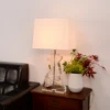 Tall Clear Crystal Table Lamp Wholesale Table Lamp for Living Room with Lampshade