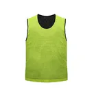 Man's 100% meah fabric fluo yellow and blue mesh safety vest
