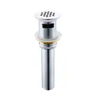 bathroom brass chrome with overflow bath sink basin drain