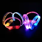 Wholesale Custom Party Concert Event Sound LED Flashing Bracelet TPU LED Light Wristband