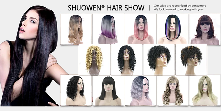 Curly Brown Black Synthetic Hair Wigs Party Hair Short Cosplay Wig