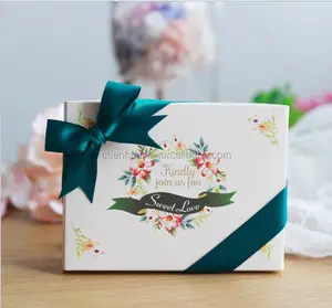 wholesale custom paper recycled gift boxes/wedding candy gifts