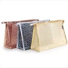 New Design Transparent PVC Cosmetic Bag, Wholesale Travel Waterproof Clear Makeup Beauty Bag for Woman