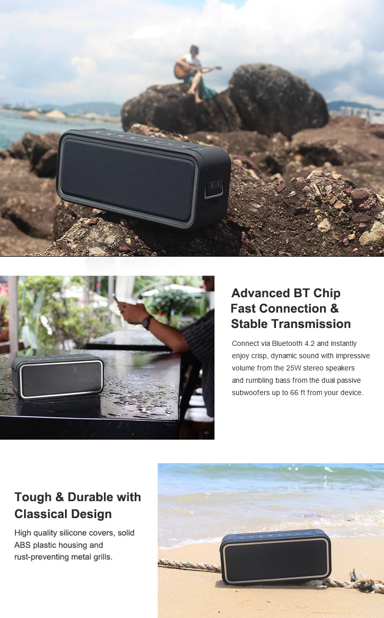 25Watts Maxxbass Portable Waterproof Bluetooth Speaker With DSP Technology top sellers 2019 - ANKUX.COM