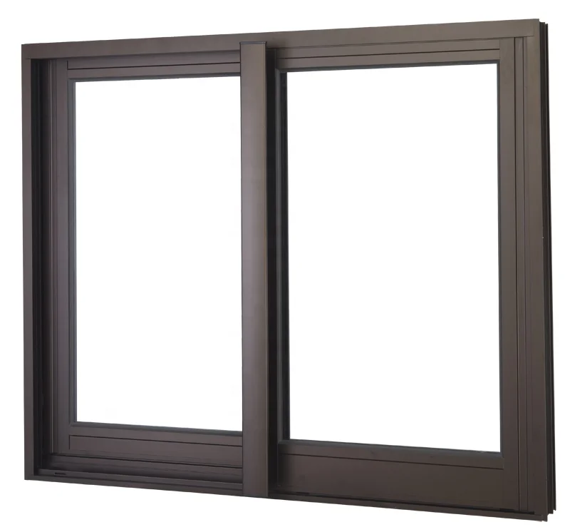 Aluminum Slider Windows with double toughened glass AS2047 AS1288