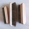 customized natural soft horse hair brush for leather shoes polishing or waxing tool cleaning shoe brushes