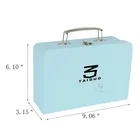 blue cute gift mini paper cardboard suitcase boxes