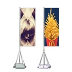 Light weight single/double sides advertising garden flag for concert