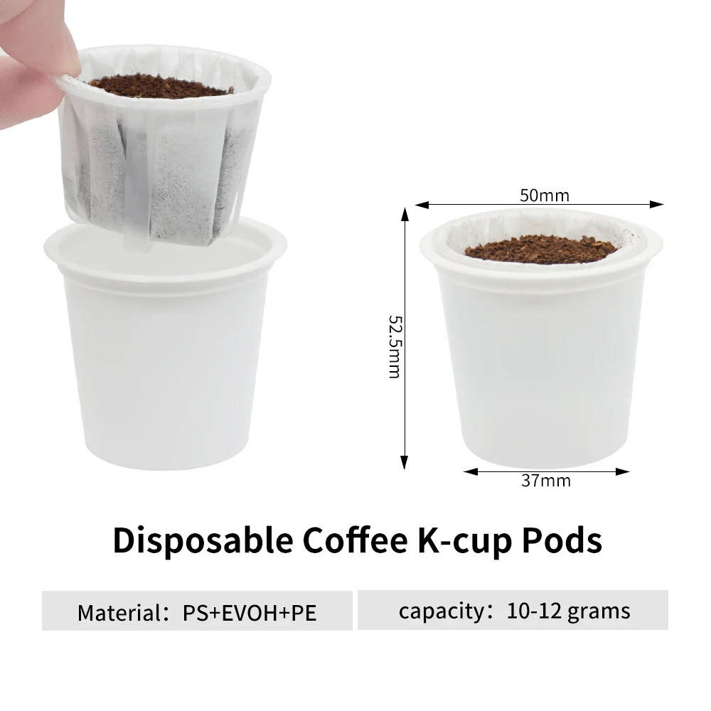 Disposable Kcup Pod Plastic Cup,Filter,Foil Lids Manufacturer Fda