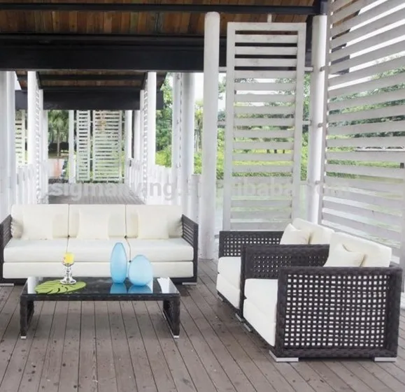 Rattan furniture garden furniture black rattan sofa set