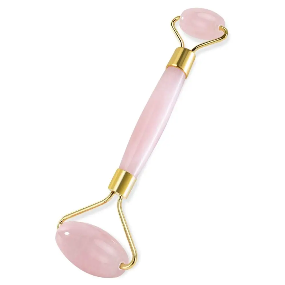 Pink Rose Quartz Face Roller for Eye Puffiness Treatment-Crafted Facial Massager Skin Tool
Pink Rose Quartz Face Roller for Eye Puffiness Treatment-Crafted Facial Massager Skin Tool