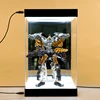Perspex/organic glass led light clear acrylic box display case for action figure display