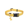 Newest Good Quality Yellow Fancy Custom Nylon Pet Dog Collar