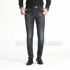 New Style Jeans Pent Casual Slim Straight Pants Long Trousers Black Men Denim Jean