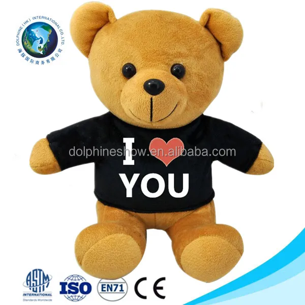 teddy bear with blank t shirt