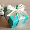 Fancy cheap paper small jewelry box with Tiffany color manufacturer