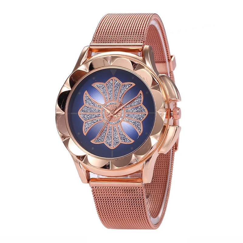 WJ-7813 2021 New Fashion Simple Flower Mesh Belt Custom Logo Personalized Watch Trend Casual Fashion Radiation Female Watch
WJ-7813 2021 New Fashion Simple Flower Mesh Belt Custom Logo Personalized Watch Trend Casual Fashion Radiation Female Watch
