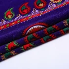Make to order woven 100% polyester velvet bed sheet african ethnic printed velboa fabric for women clothing
