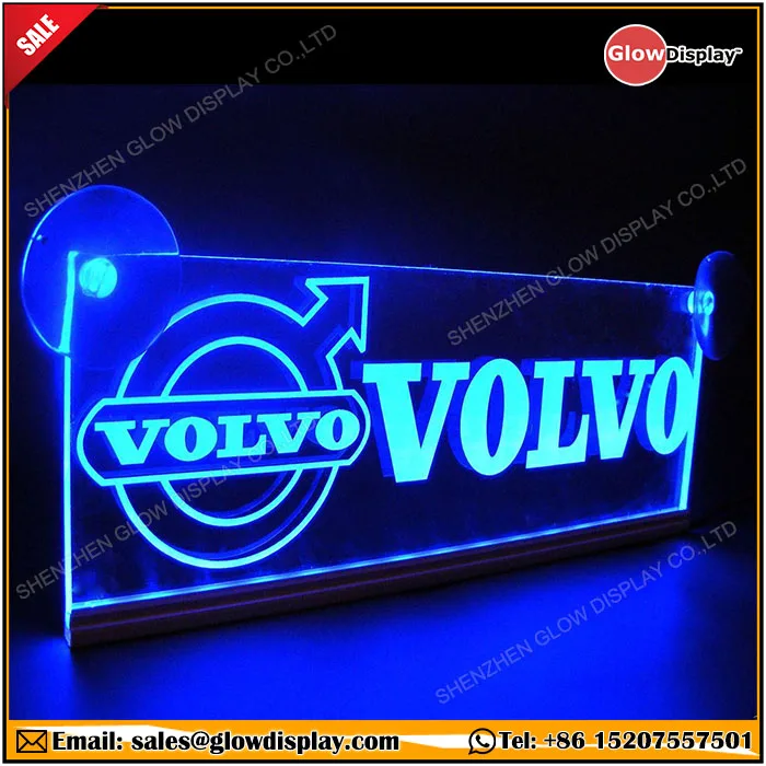 Glowdisplay Volvo Led Neon Plate Int Rieur Cabine Lumi Re Bleue