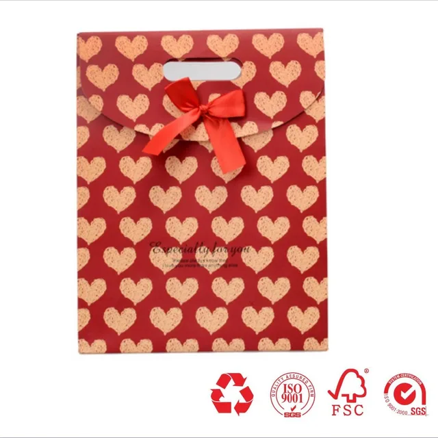 printed gift packaging boutique paper shopping bags for wedding