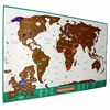 Kids' Customized Design deluxe Black Scratch Off Big World Map with Factory Price