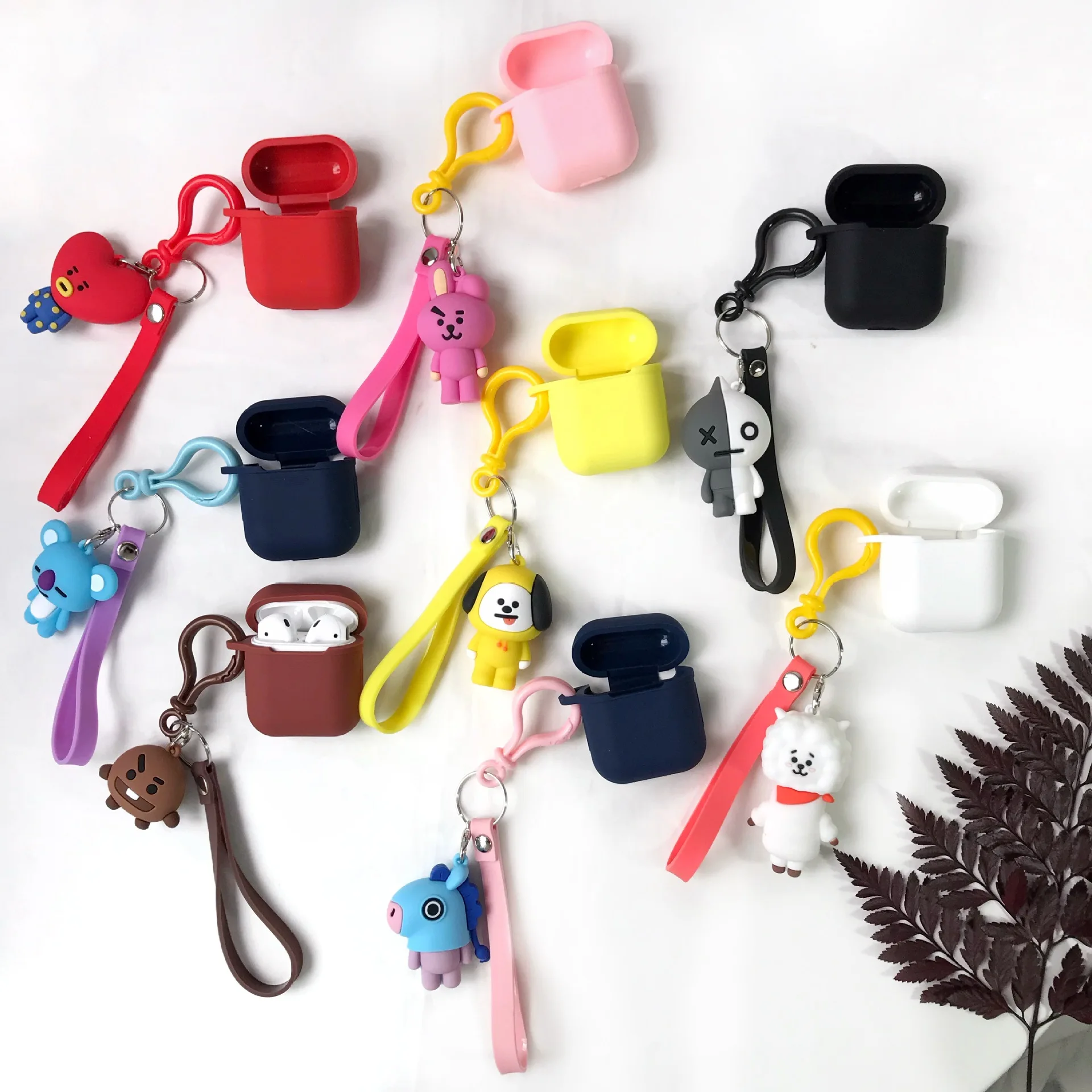 Cute Cartoon for AirPods protective Case Silicone Soft shell wireless Wireless headset female Cover anti-fall, Colorful
Cute Cartoon for AirPods protective Case Silicone Soft shell wireless Wireless headset female Cover anti-fall, Colorful