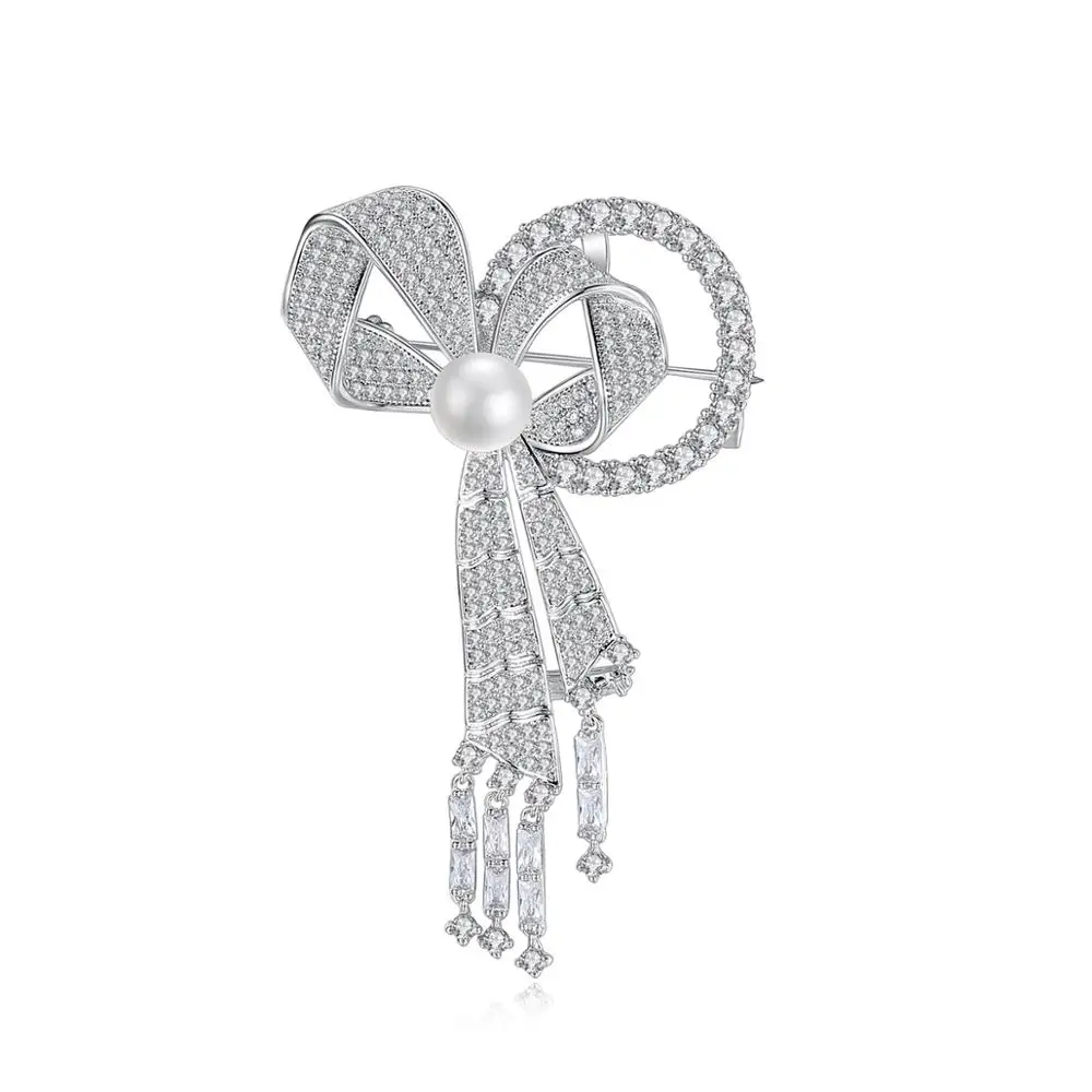 LUOTEEMI Sparkling CZ Fine Jewelry Vintage Pearl Pin Large Rhinestone Designer Woman Zircon Brooch Luxury
LUOTEEMI Sparkling CZ Fine Jewelry Vintage Pearl Pin Large Rhinestone Designer Woman Zircon Brooch Luxury