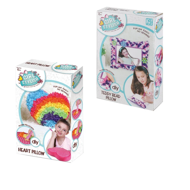 valentines gift diy kids pillow heart shape and photo craft