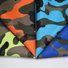 Durable fashion camouflage bag used 230T twill pvc coating polyester fabric