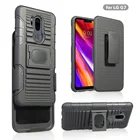 3 in 1 Hybrid Cell Phone Case with Clip for LG G7 Holster Kickstand Case
