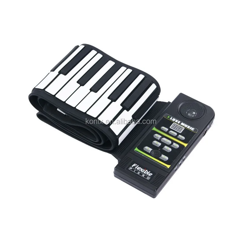مرنة قابلة للطي لوحة مفاتيح البيانو مفتاح 88 konix موبيل اسم pn88 صك الموسيقى