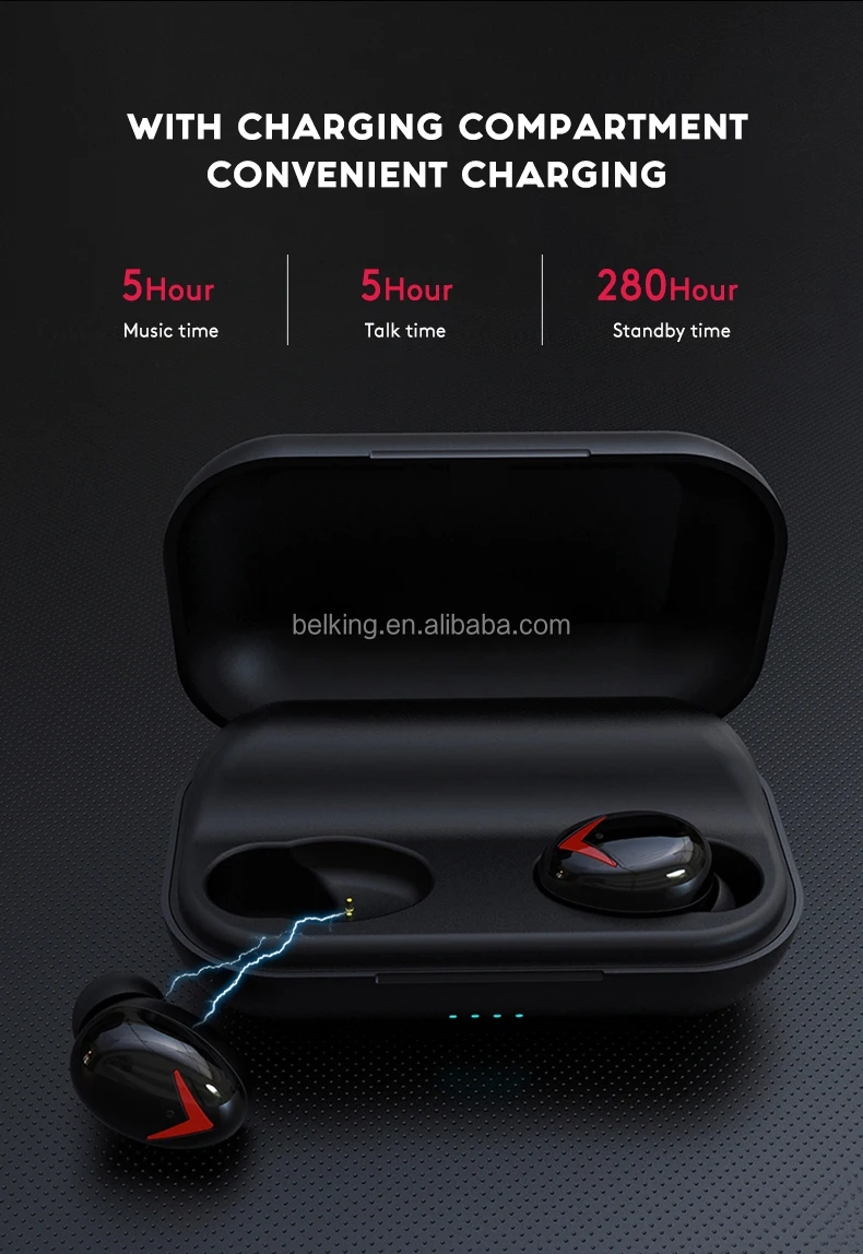 TWS A8 Wireless Bluetooth Stereo Earphones with 2200mAh Charging Box Waterproof Earphone Earbuds - ANKUX.COM