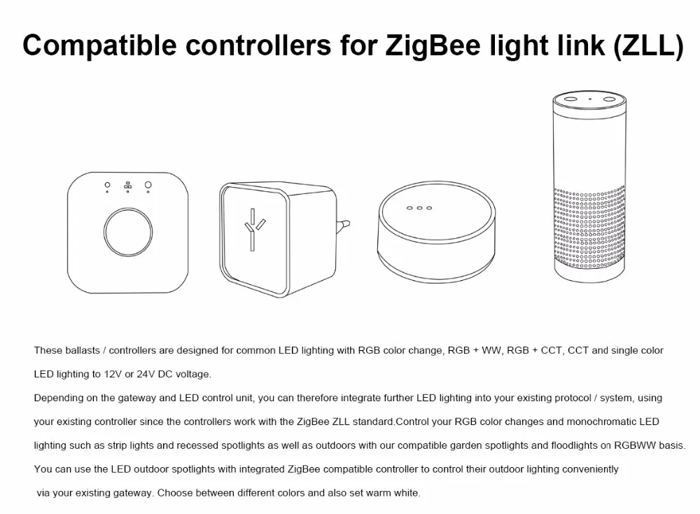 LED Single color/RGB/ RGBW/rGB+CCT led strip Wifi controller(support Home Net),remote control zigbee technology link glow light - ANKUX.COM