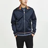 100%Nylon Shell Satin Fabric Sportswear Track Jacket Handsome Boy Custom Jacket with Zip Front Pockets