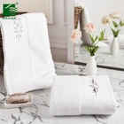 wholesale hotel terries hand luxuries comb cotton bath towel set