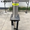 High Security Reflective Tape Retractable Automatic Cast Iron Hydraulic Bollard for Roadway Safety