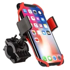 Bike Mobile Holder Bicycle Motorcycle Handlebar Mount Phone Holder Bike CellPhone Holder With Silicone Support